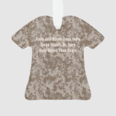 Gepersonaliseerde Veteraan Militaire Soldaat Ornam Ornament (achterkant)