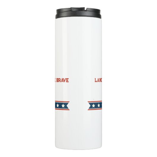 Gepersonaliseerde Veteranendag | Aangepaste naam m Thermosbeker (Achterkant)