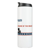 Gepersonaliseerde Veteranendag | Aangepaste naam m Thermosbeker (Geroteerd rechts)