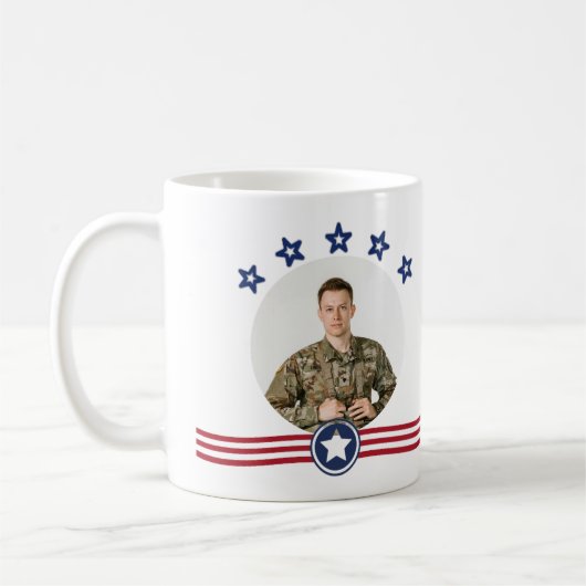 Gepersonaliseerde Veterans Day Mok Custom Name Mil (Links)