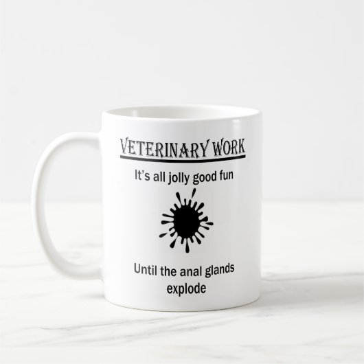 Gepersonaliseerde veterinaire grappige dierenartse koffiemok (Links)