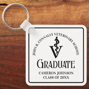 Gepersonaliseerde Veterinaire School Afstuderen Gi Sleutelhanger