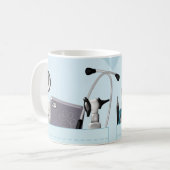 Gepersonaliseerde veterinaire scrubs lichtblauw koffiemok (Voorkant links)