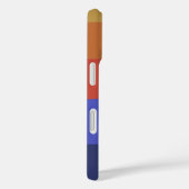 Gepersonaliseerde Vetgedrukte Gestreepte Warm Rood Case-Mate iPhone Case (Achterkant / Rechts)