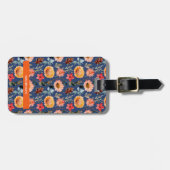 Gepersonaliseerde Vibrant Blooms Bagagelabel (Voorkant horizontaal)
