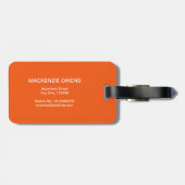 Gepersonaliseerde Vibrant Blooms Bagagelabel (Achterkant horizontaal)