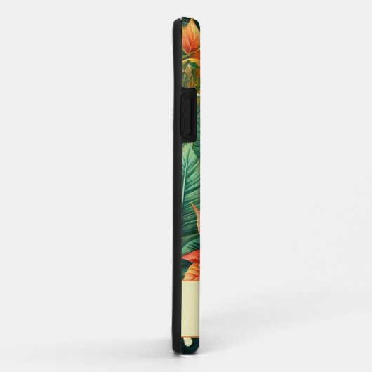 Gepersonaliseerde Vibrant Tropical Christmas Poins Case-Mate iPhone Case (Achterkant/rechts)