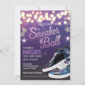 Gepersonaliseerde Vibrant Violet Sneaker Ball Verj Kaart (Voorkant)