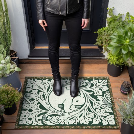 Gepersonaliseerde Victoriaans Hare Deurmat Kunst e