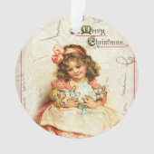 Gepersonaliseerde  Victoriaans kerstversiering Ornament (voorkant)