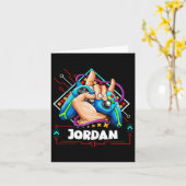 Gepersonaliseerde Video Game Design- Jongens genaa Kaart (Gele Bloem)