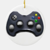 Gepersonaliseerde Video Gamer 2025 Collectible Keramisch Ornament (Achterkant)