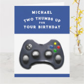 Gepersonaliseerde videoband Birthday Kaart (Gele Bloem)