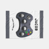 Gepersonaliseerde videogamer fleece deken (Voorkant (Horizontaal))