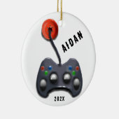 gepersonaliseerde videogamer keramisch ornament (Rechts)