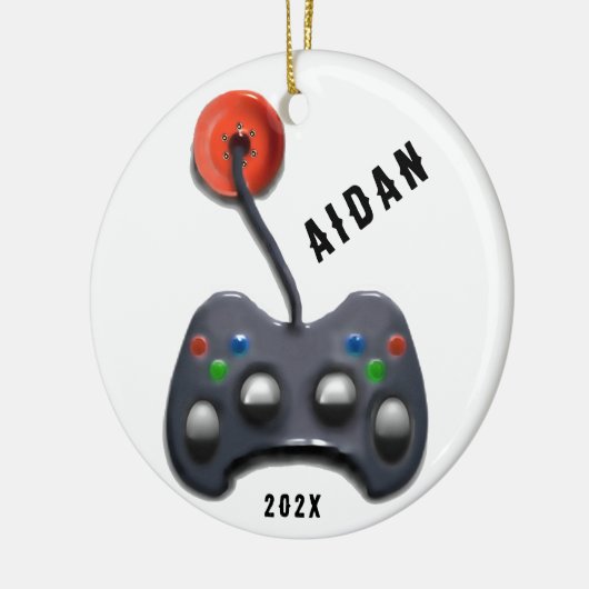 gepersonaliseerde videogamer keramisch ornament (Links)