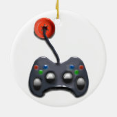 gepersonaliseerde videogamer keramisch ornament (Achterkant)