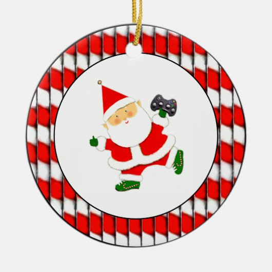 Gepersonaliseerde videogamer keramisch ornament (Voorkant)
