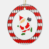 Gepersonaliseerde videogamer keramisch ornament (Links)