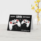 Gepersonaliseerde videogamer | Leeftijd | Geboorte Kaart (Gele Bloem)
