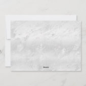 Gepersonaliseerde vier foto familienaam feestdagenkaart (Achterkant)