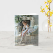 Gepersonaliseerde Viering Kaart - Ballerina (Gele Bloem)