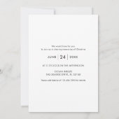 Gepersonaliseerde viering van het leven Foto Begra Kaart (Achterkant)