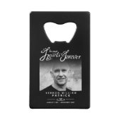 Gepersonaliseerde viering van het leven gunst creditkaart flessenopener (Voorkant)