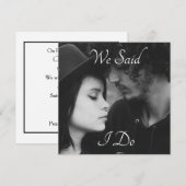 Gepersonaliseerde vierkante fotokaart We zijn getr Kaart (Voorkant / Achterkant)