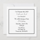 Gepersonaliseerde vierkante fotokaart We zijn getr Kaart (Achterkant)