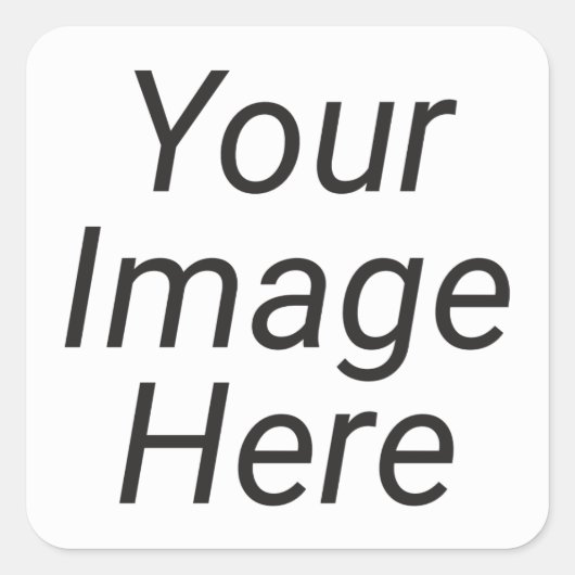 Gepersonaliseerde vierkante Sticker (Voorkant)