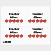 Gepersonaliseerde vijf Apple Teacher Stickers (Vel)