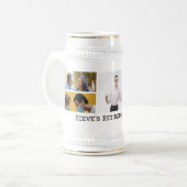 Gepersonaliseerde vijf foto aangepaste tekst pensi bierpul (Voorkant links)