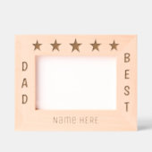 Gepersonaliseerde vijf sterren beste vader gegraveerde lijstjes (Voorkant)