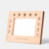 Gepersonaliseerde vijf sterren beste vader gegraveerde lijstjes (Links)