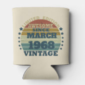 Gepersonaliseerde vijfenvijftig  55ste verjaardag blikjeskoeler (Achterkant)