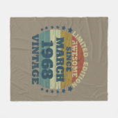 Gepersonaliseerde vijfenvijftig  55ste verjaardag fleece deken (Voorkant (Horizontaal))