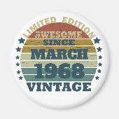 Gepersonaliseerde vijfenvijftig  55ste verjaardag magneet (Voorkant)