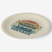 Gepersonaliseerde vijfenvijftig 55ste verjaardag papieren bordje (Gekanteld)