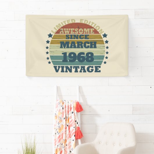 Gepersonaliseerde vijfenvijftig  55ste verjaardag spandoek (Insitu)