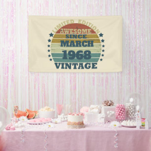 Gepersonaliseerde vijfenvijftig  55ste verjaardag spandoek
