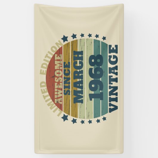 Gepersonaliseerde vijfenvijftig  55ste verjaardag spandoek (Verticaal)