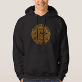Gepersonaliseerde vijfenzeventig vintage 75ste ver hoodie (Voorkant)
