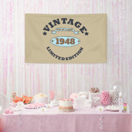 Gepersonaliseerde vijfenzeventig vintage 75ste ver spandoek