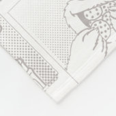 Gepersonaliseerde Vintage 123 Sesamstraat Fleece Deken (Hoek)