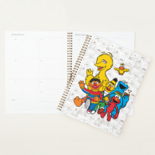 Gepersonaliseerde Vintage 123 Sesamstraat Planner