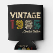 Gepersonaliseerde Vintage 1985 Limited Edition Koe Blikjeskoeler (Achterkant)