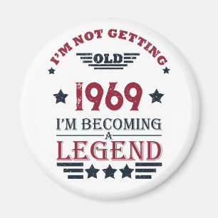 Gepersonaliseerde vintage 55e verjaardagscadeaus magneet