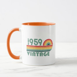 Gepersonaliseerde vintage 65e verjaardagscadeaus mok