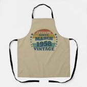 Gepersonaliseerde vintage 65e verjaardagscadeaus schort (Voorkant)